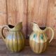Old ceramic jug in the shape of a gourd by Louis Lourioux
