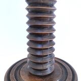 Solid wood lamp base by Charles Dudouyt