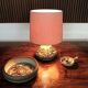Ceramic table lamp, bow and candle holder by Noomi Backhausen for Søholm
