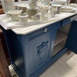 Refurbished blue buffet