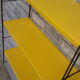 Etagere vintage string  jaune  49x60     ,plateau 48.5x16