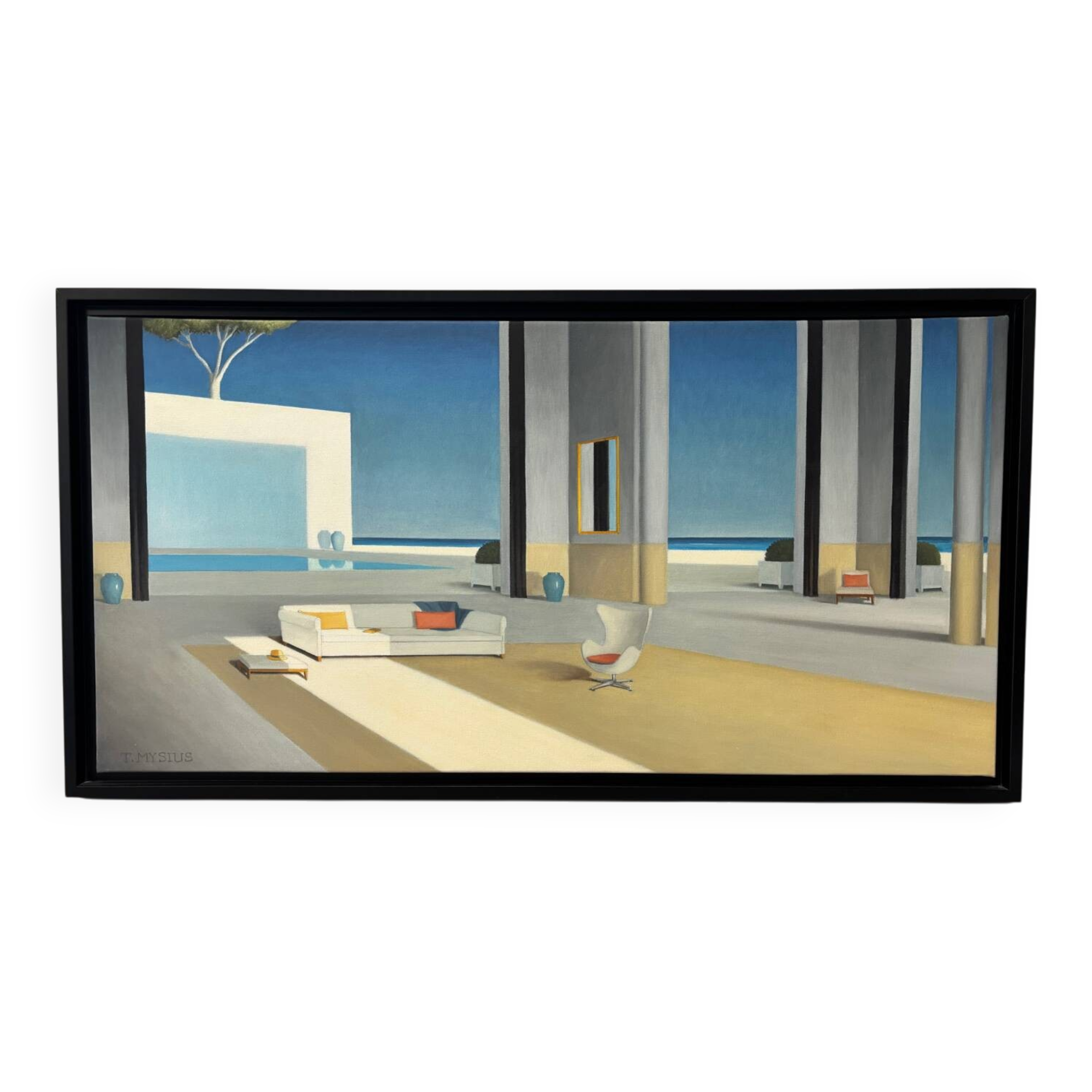 Canvas by Thierry Mysisus "The Blue Shadow" 2015