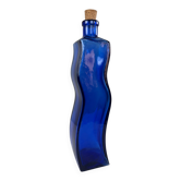 Grande bouteille bleu cobalt