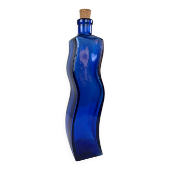 Large cobalt blue bottle
