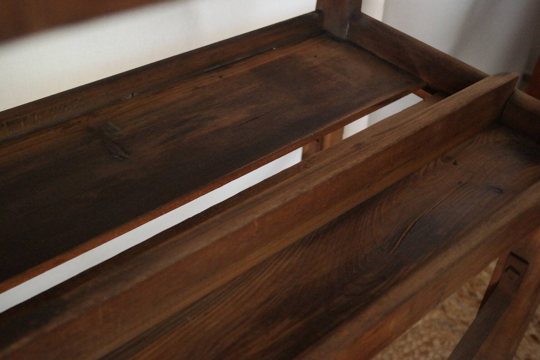 Vintage rolling shelf craft furniture