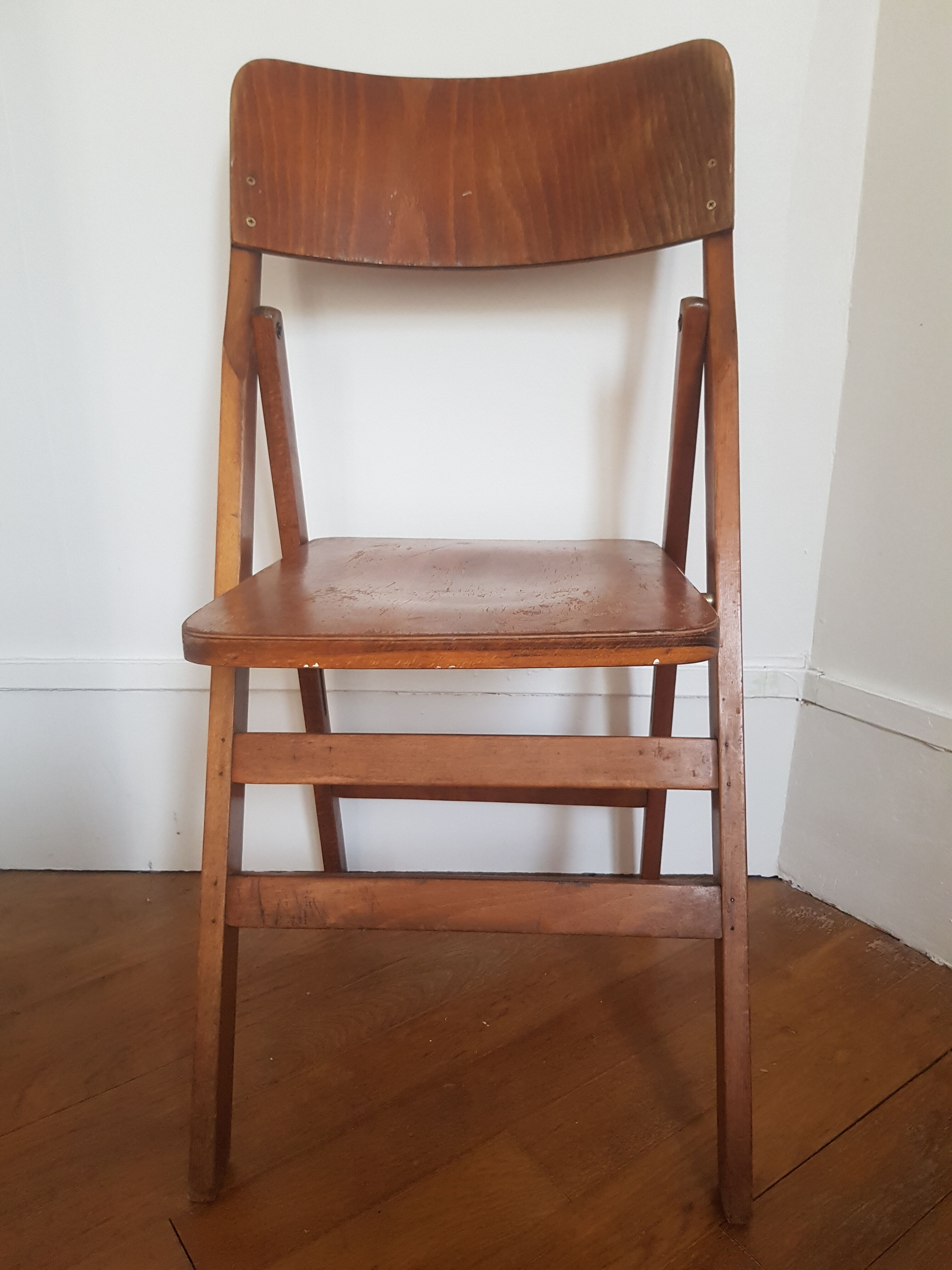 Wooden folding chair 50s