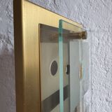 Applique laiton verre Grossmann années 80