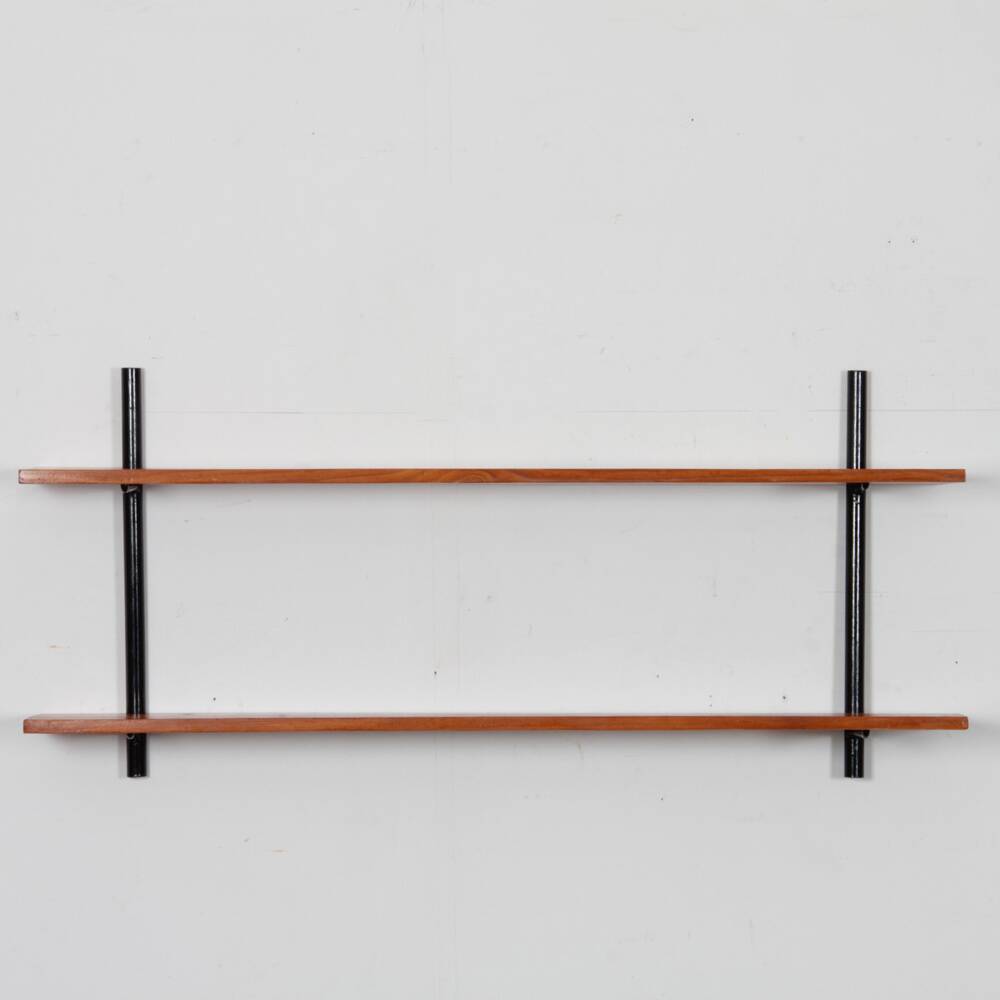 Etagère vintage en bois et métal, 1960