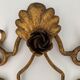 Pairs of sconces with 3 brass fires early XXth
