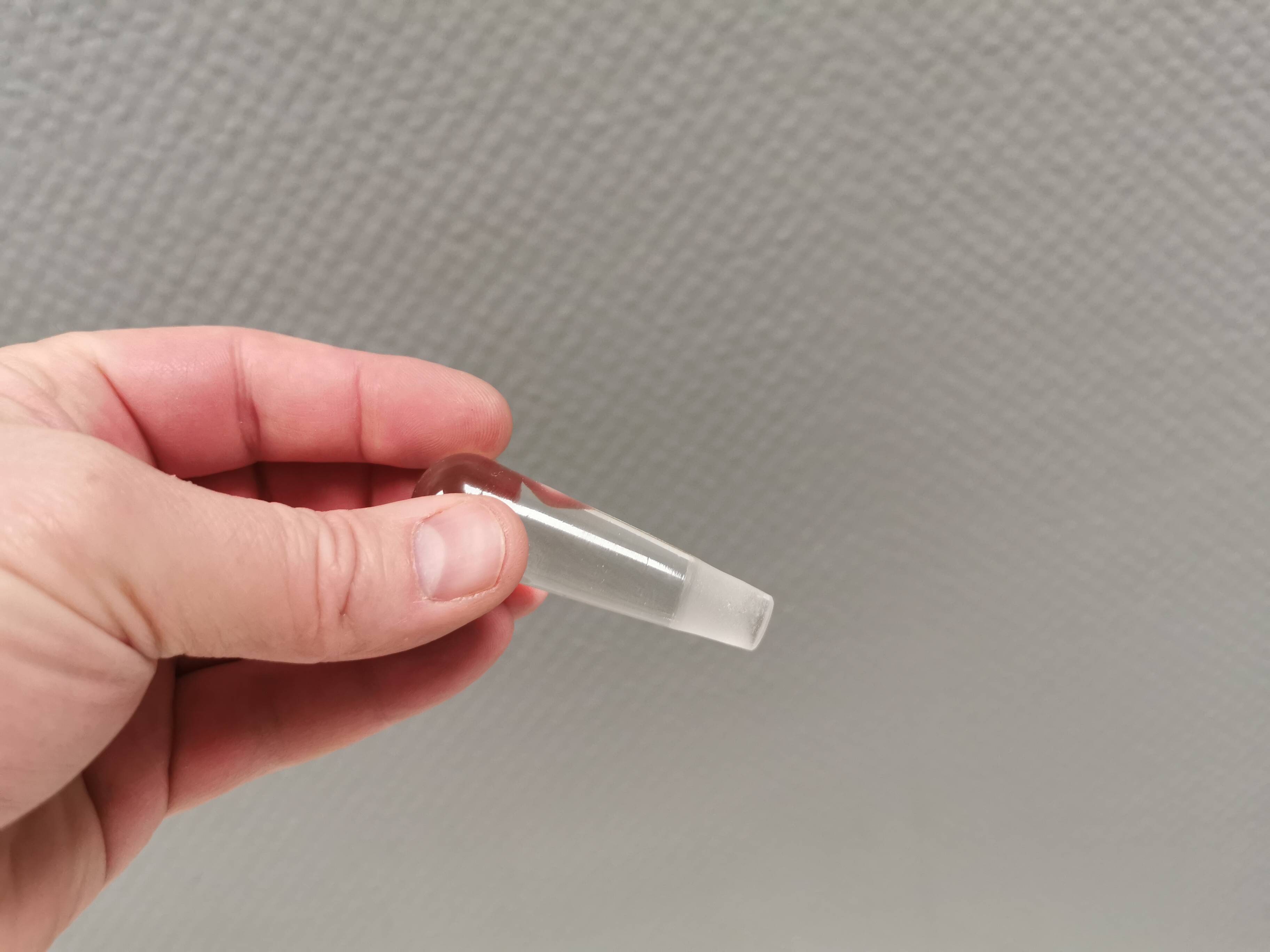 A  Bertil Vallien carafe with stopper for Kosta Boda, 1980s. Rainbow series