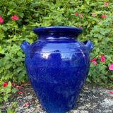 Glazed stoneware vase