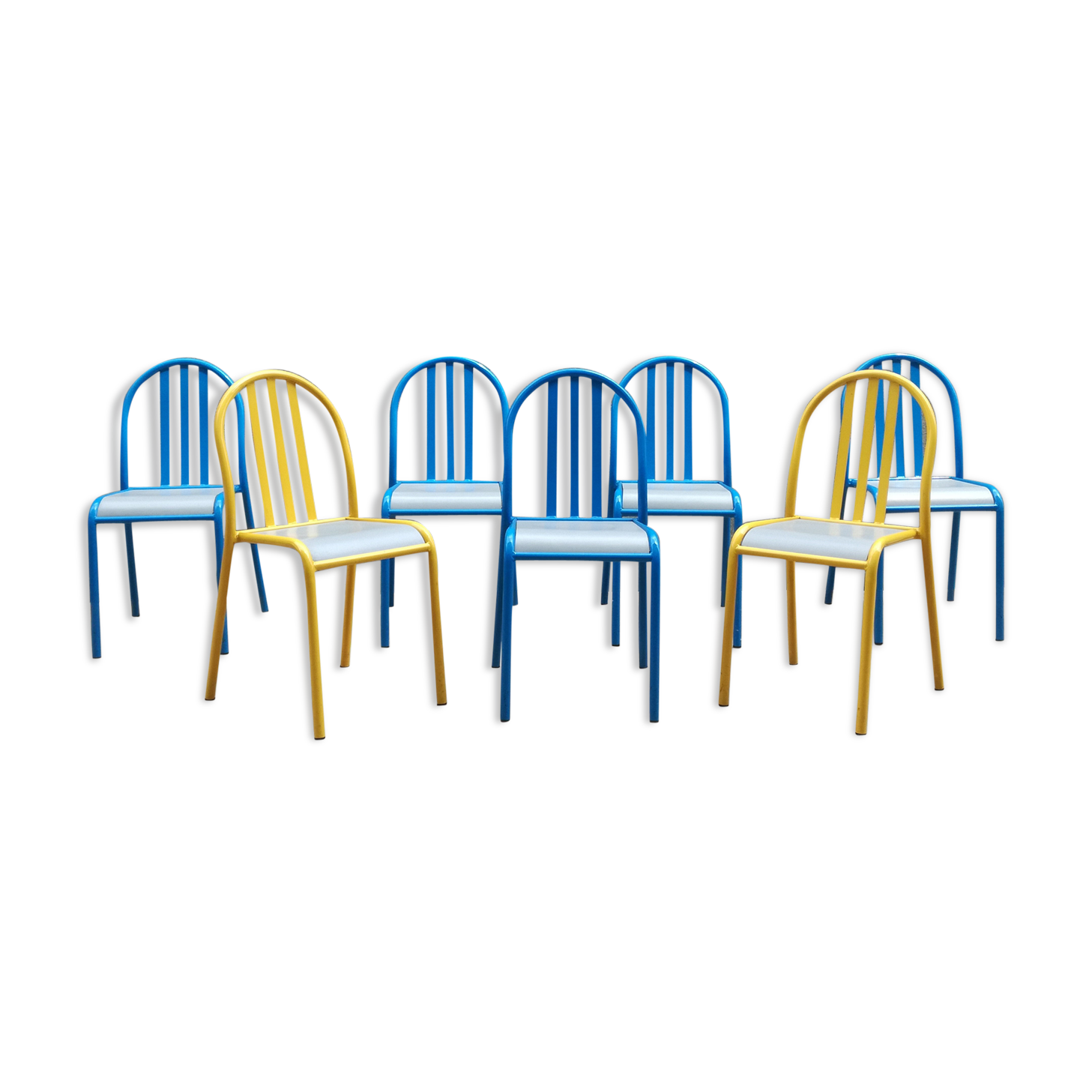 7 Mallet Stevens school chairs