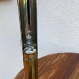 maison Charles brass and chrome designer lamp "linea model"
