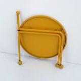 Yellow folding side table by Tord Bjorklund for Ikea, 1980