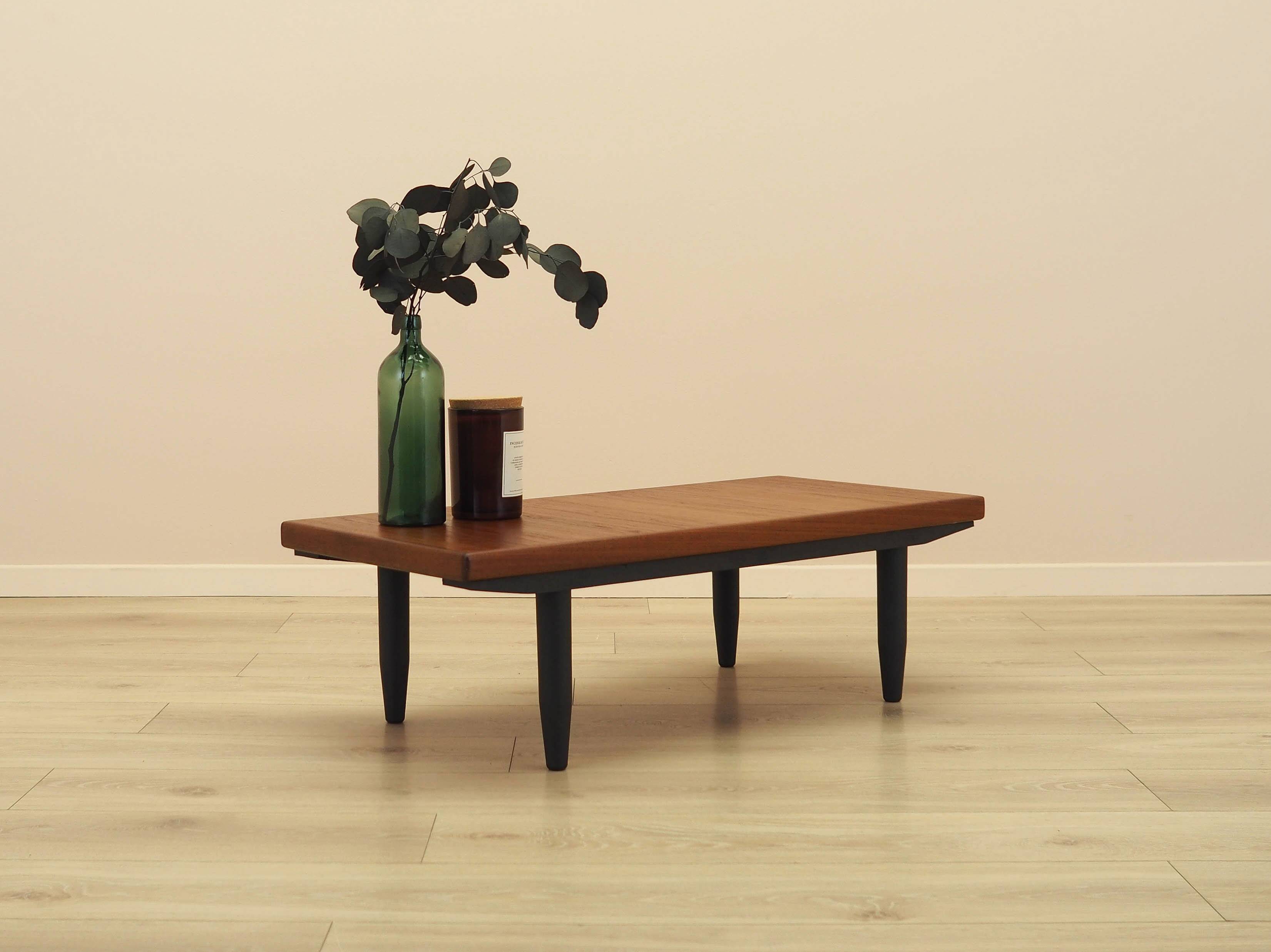 Danish teak coffee table, 1960s