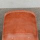 Set of 6 leather chairs with black metal frame
