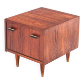 Table de chevet vintage en teck de style scandinave - France, années 1960