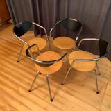 Set of four Plurima chairs, Italy, 1980s