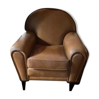Fauteuil club cuir vintage