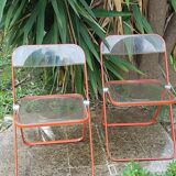 Pair of Plia chairs Giancarlo Piretti for Castelli