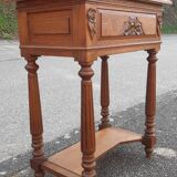 Solid oak art deco console