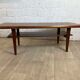 Vintage Scandinavian teak coffee table with double top, 60s