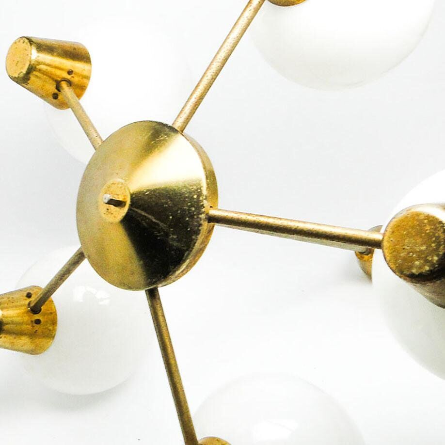 Mid-century style chandelier, Czechoslovakia, 1970s