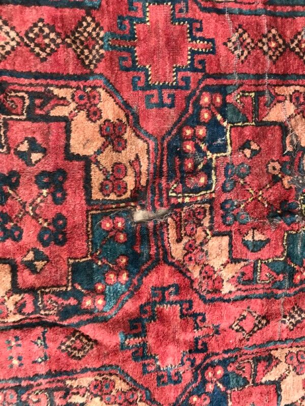 Carpet 19th century former Turkmen Ersari handmade 205 X 288 CM