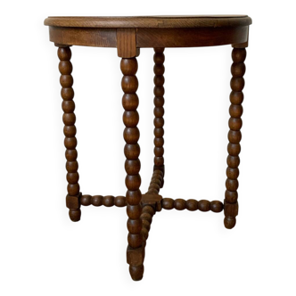 Turned wood table