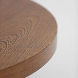 Round decorative Wenge dining table 1970