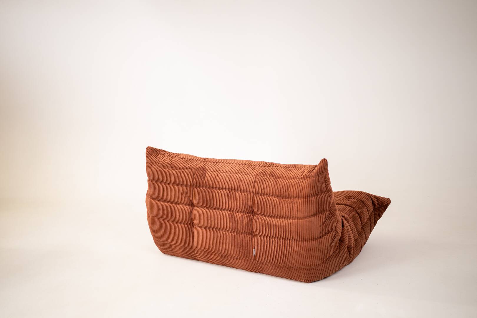 Togo set 2- seater sofa and armchair in brown Corduroy