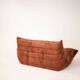 Togo set 2- seater sofa and armchair in brown Corduroy