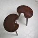 Paire de table tripode 1970