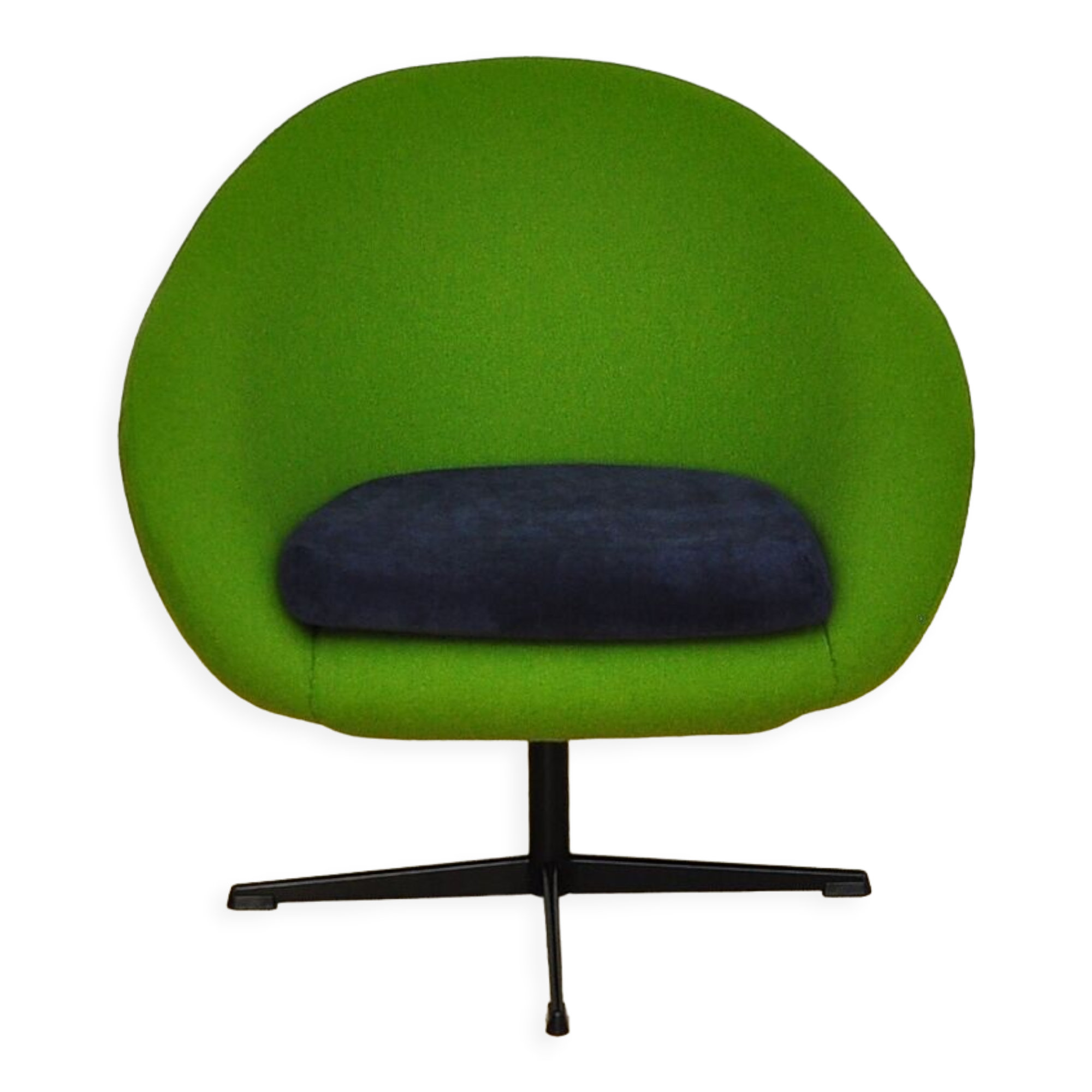 Shell armchair on a swivel leg, 1960s
