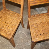 Set of two cannate chairs reconstruction