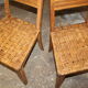 Lot de deux chaises cannées reconstruction
