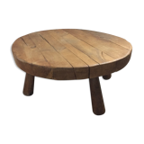 Coffee table brutalizes oak