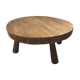 Table basse brutalise chêne