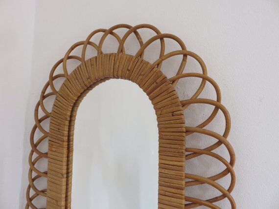 Rattan mirror  60/70 - 80x80cm