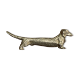 Silver dachshund knife holder
