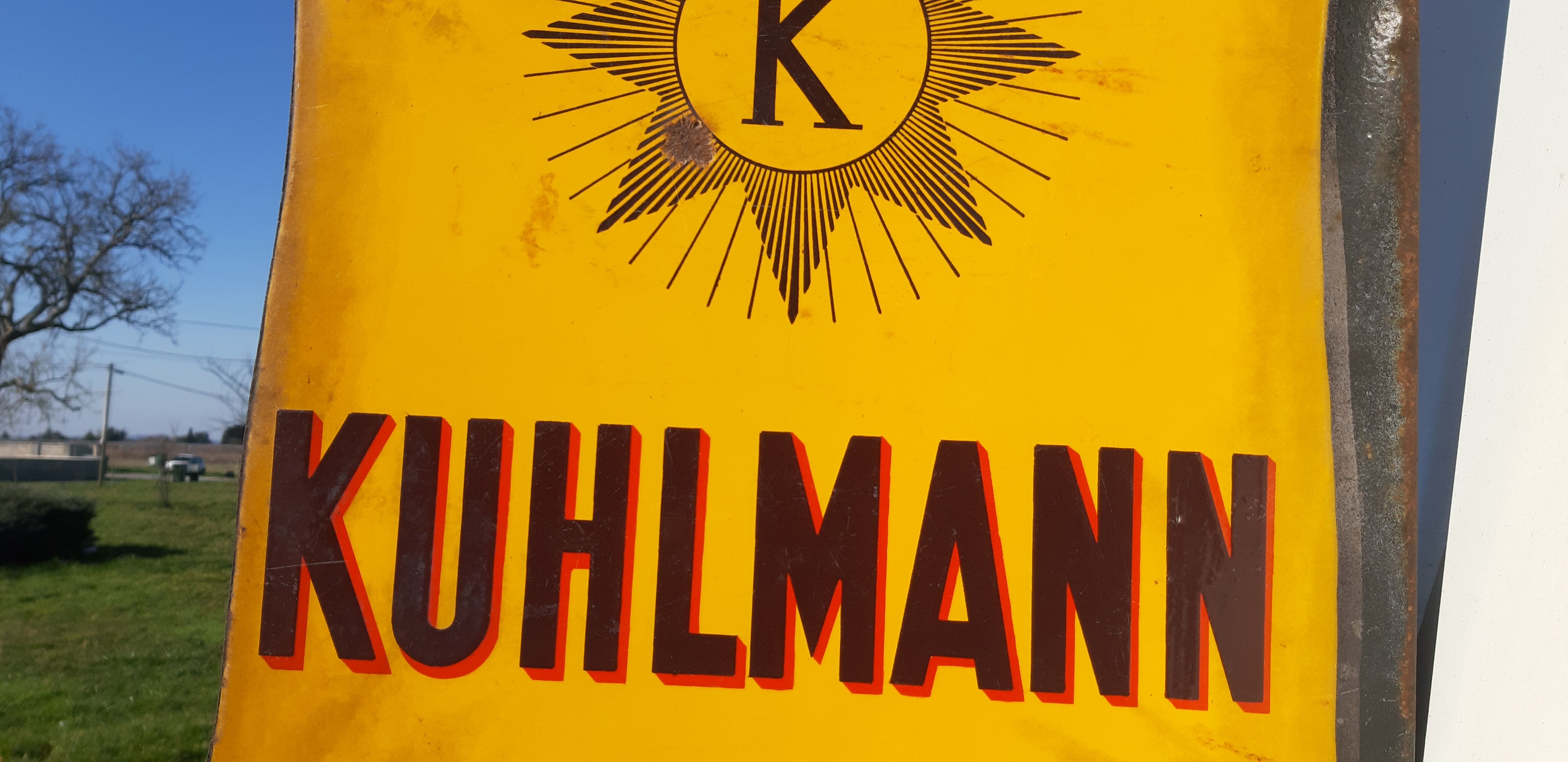 Enamelled plate Kuhlmann