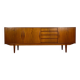 Teak sideboard with sliding doors, 1960s