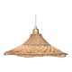 Vintage lampshade pendant light in natural material