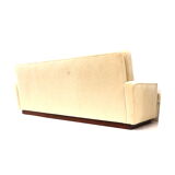 Vintage 3-seater sofa with cream-coloured upholstery from the 1970s