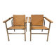 Paire de fauteuils de style Le Corbusier LC1