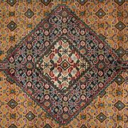 Vintage persian living room rug handwoven red wool ardebil carpet area rug- 197x292cm