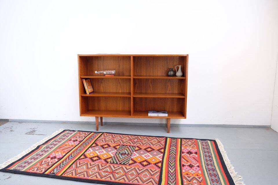 Buffet/étagère en teck Hundevad style rétro vintage années 60-70