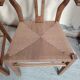 Paire de chaises style "Wishbone" – Chêne & cordage