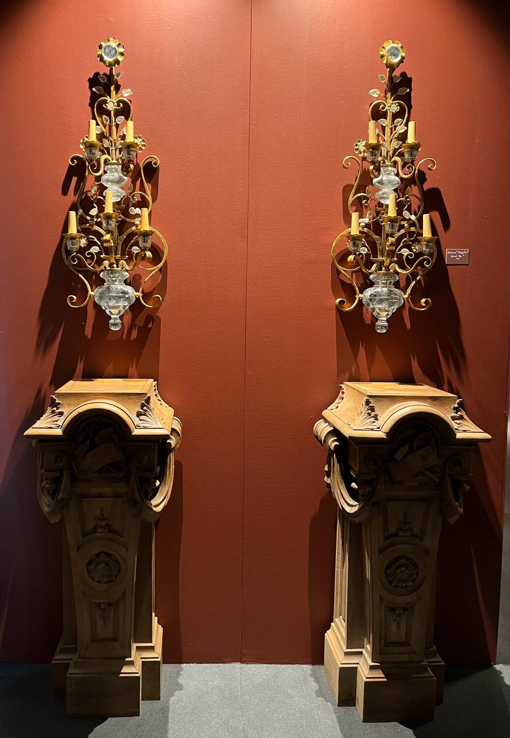 Pair of wall lights attributed to Maison Baguès or Maison Banci – c