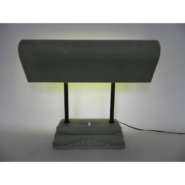 Lampe de bureau art déco Sevadac avec lampe fluorescente